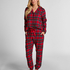 Pyjamahose aus Flanell, Rot