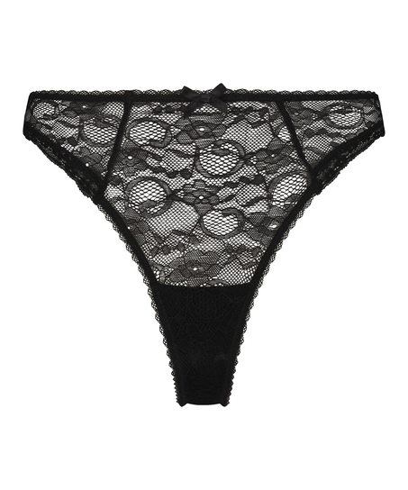 Mini brésilien taille haute Riley, Noir