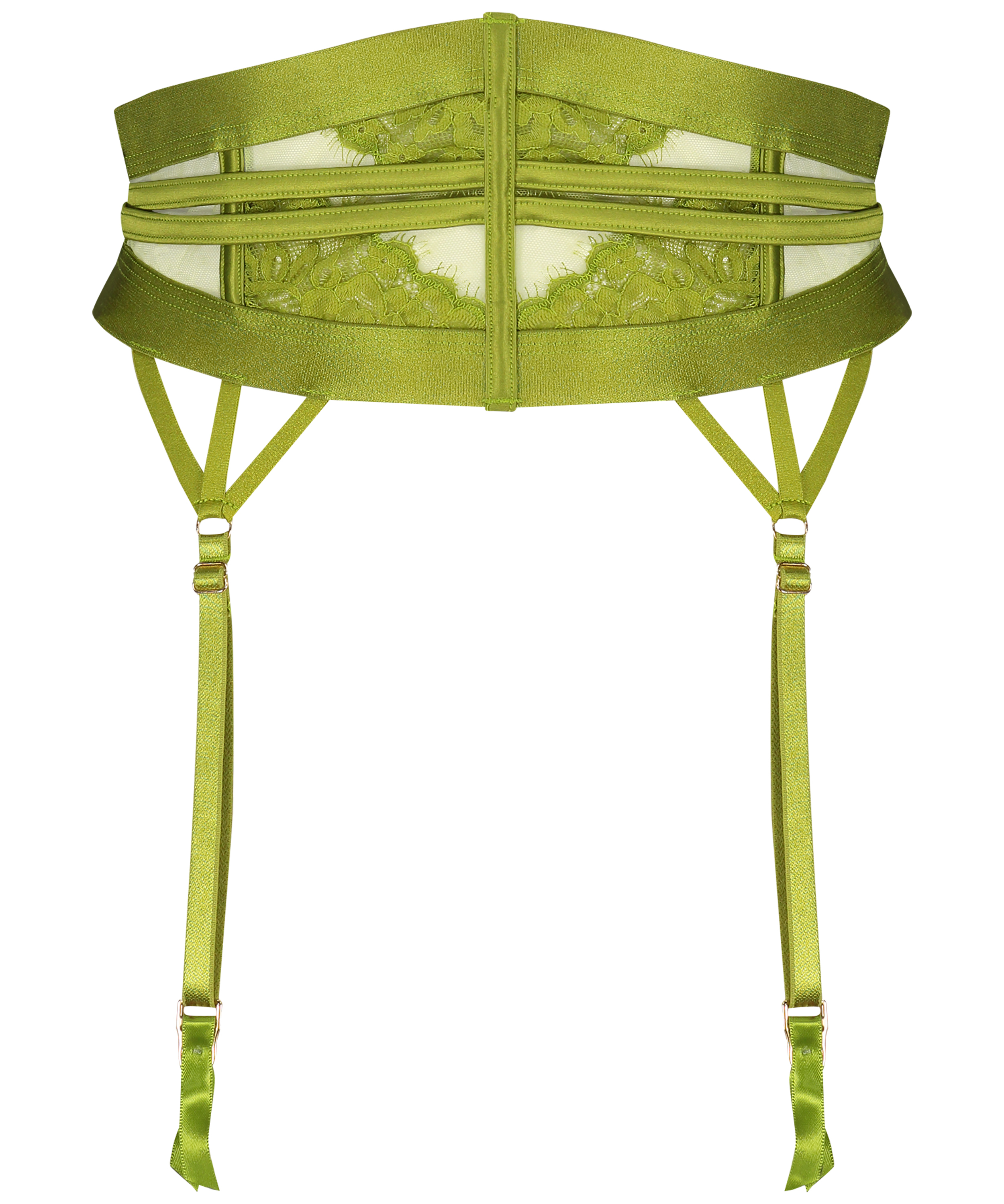 Porte-jarretelles Sable, Vert, main