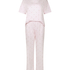 Pyjama en coton imprimé, Rose
