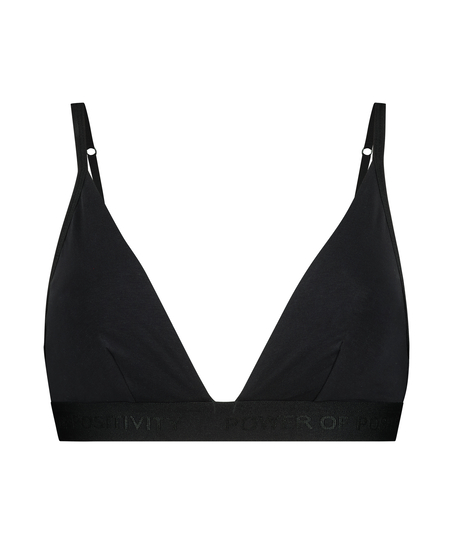 Triangel-Bralette Cutie, Schwarz