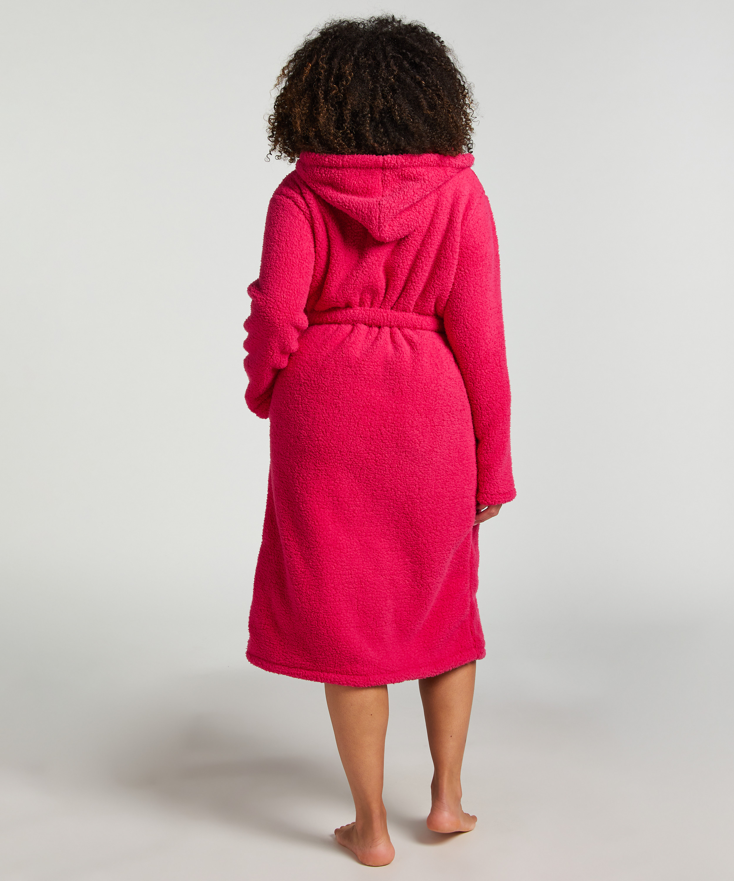 Bademantel Fleece, Rose, main