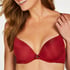 Soutien-gorge à armatures préformé Plunge, Rouge