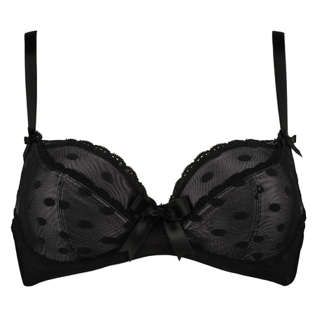 Non-padded underwired bra Elle, Noir