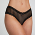 Slip brésilien V-shape mesh, Noir