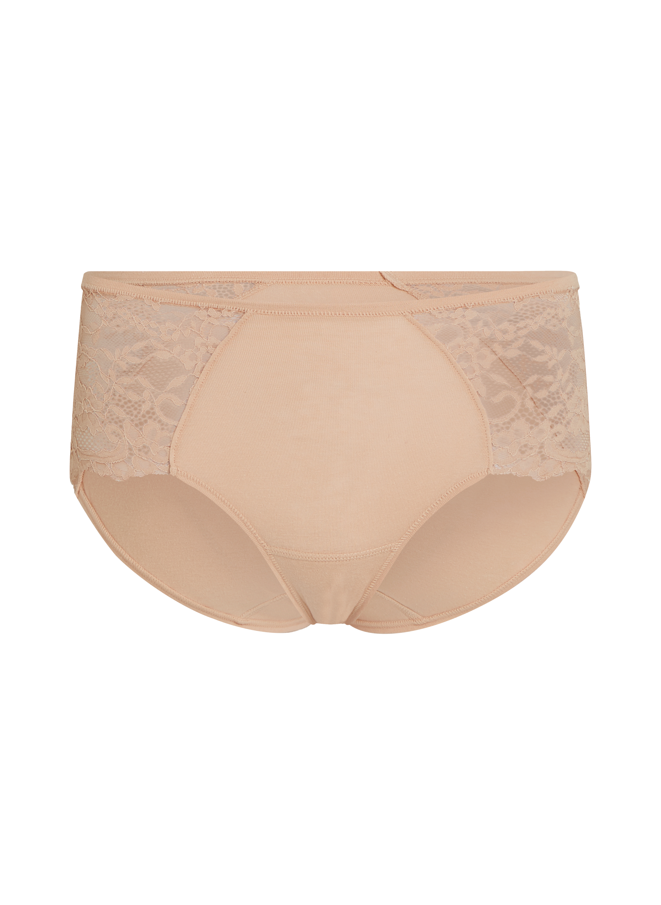Superslip Midi aus Spitze, Beige, main