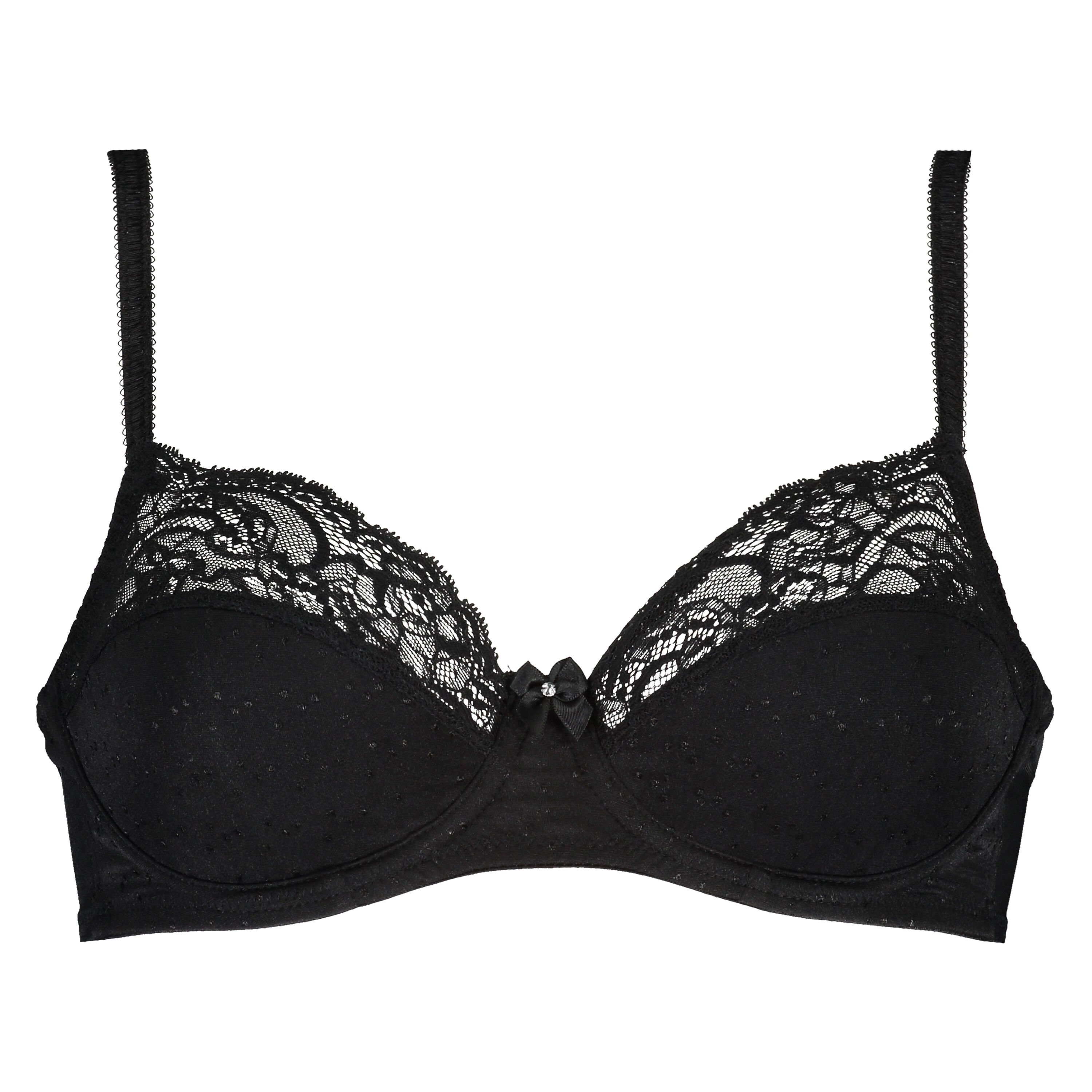 Soutien-gorge &agrave; armatures non-pr&eacute;form&eacute; Sophie, Noir