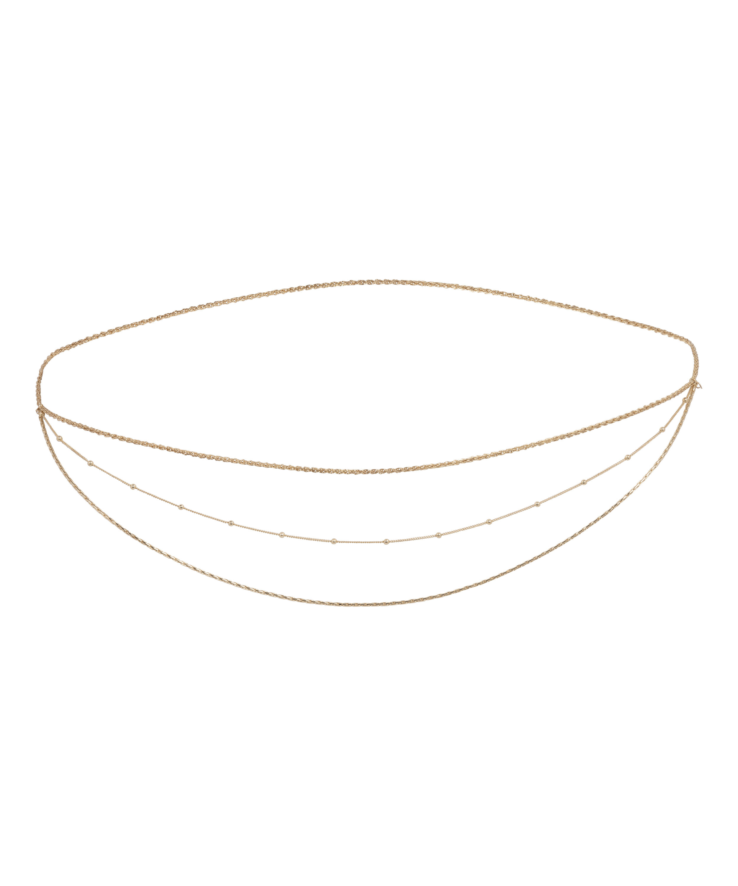 H&uuml;ft-Kette Pearl, Gelb