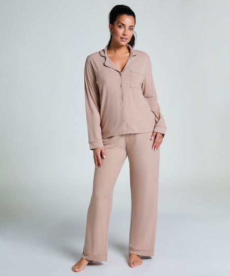 Essential-Jacke gerippt, Beige