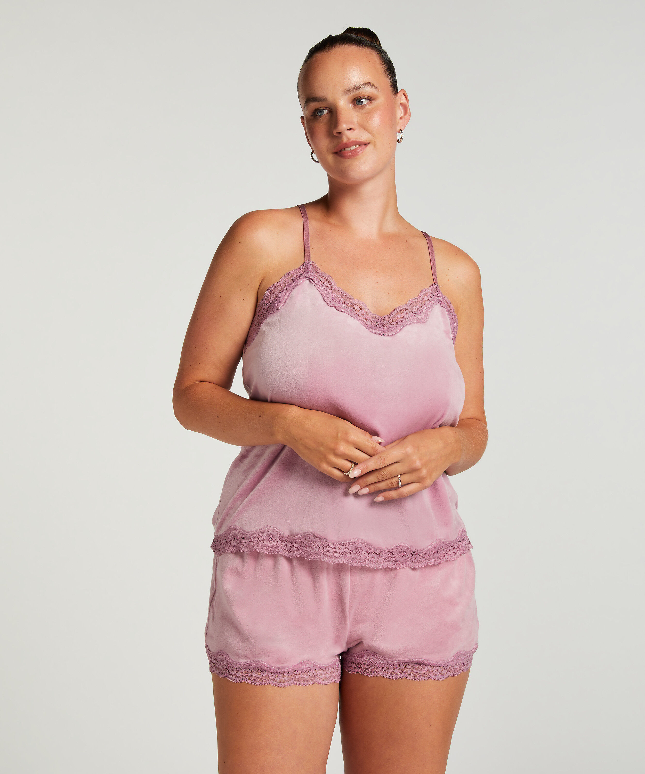 Camisole velours Dentelle