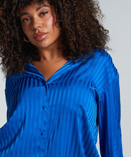 Veste à manches longues Satin, Bleu