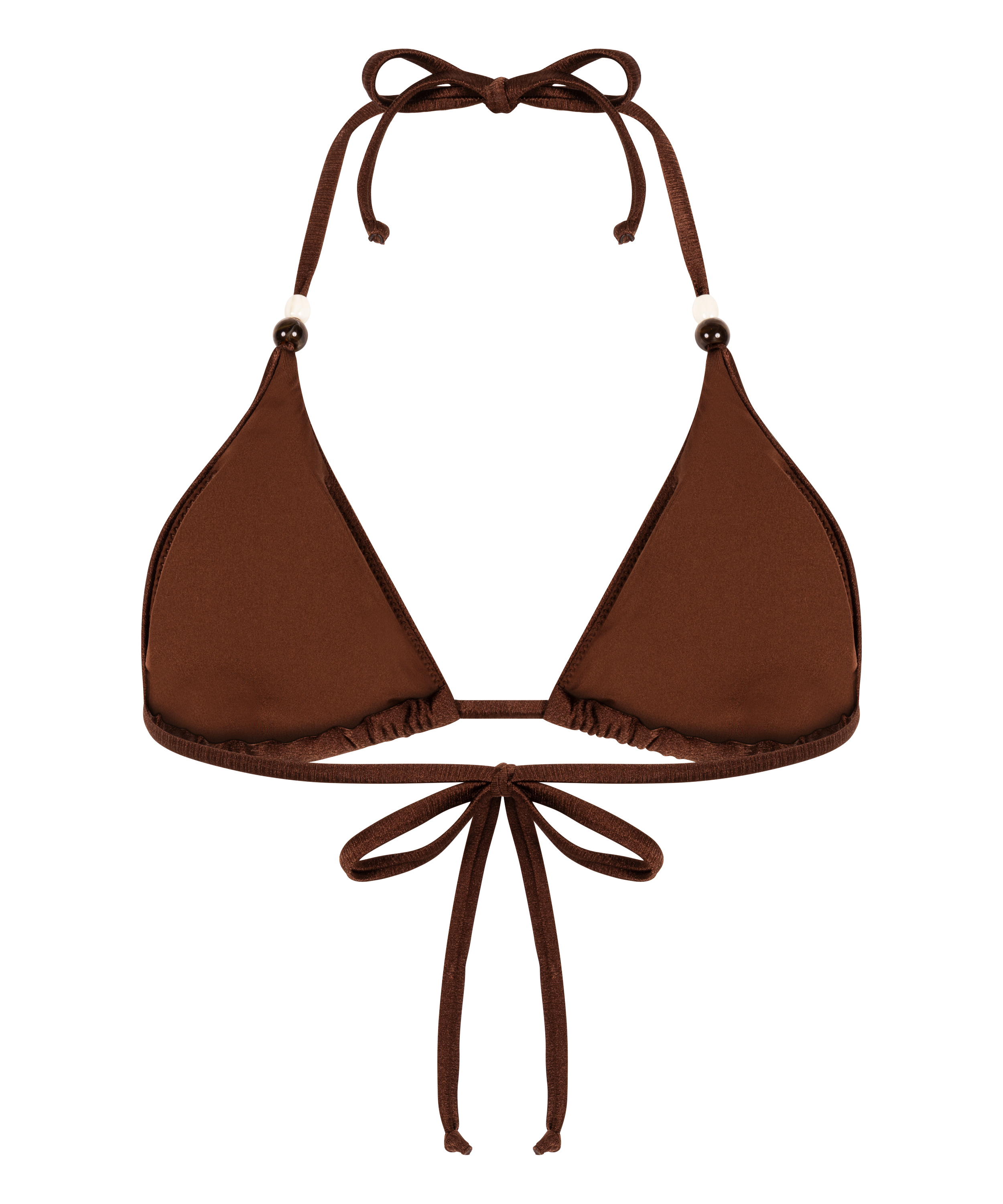 Haut de bikini triangle Kallua, Marron, main