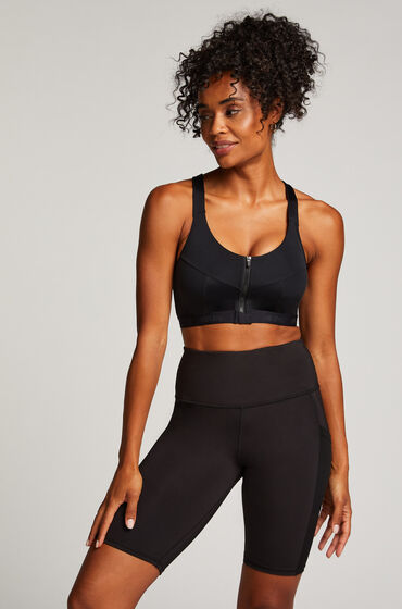 Image of Hunkemöller HKMX Shorts Oh My Squat mit hoher Taille Schwarz