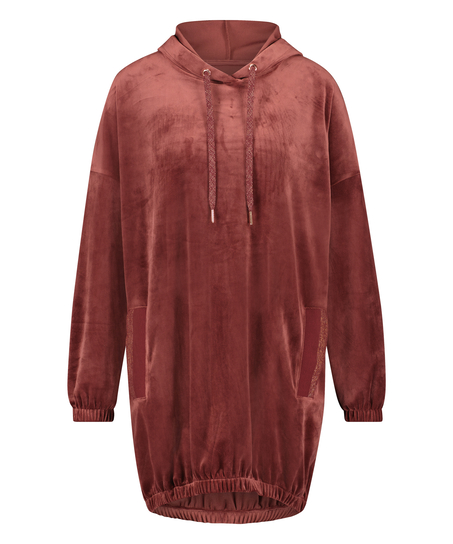 Kleid aus Velours, Braun