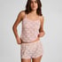 Shorts aus Allover-Spitze, Rose