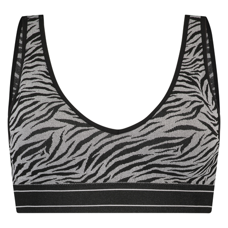 Nahtloser Bralette Eliza, Grau