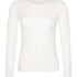 Haut à manches longues en coton doux, Beige