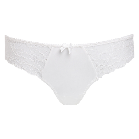 Slip br&eacute;silien Bambi bow, Blanc