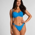 Bas de bikini échancré Porto, Bleu
