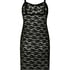 Slipdress aus Allover-Spitze, Schwarz