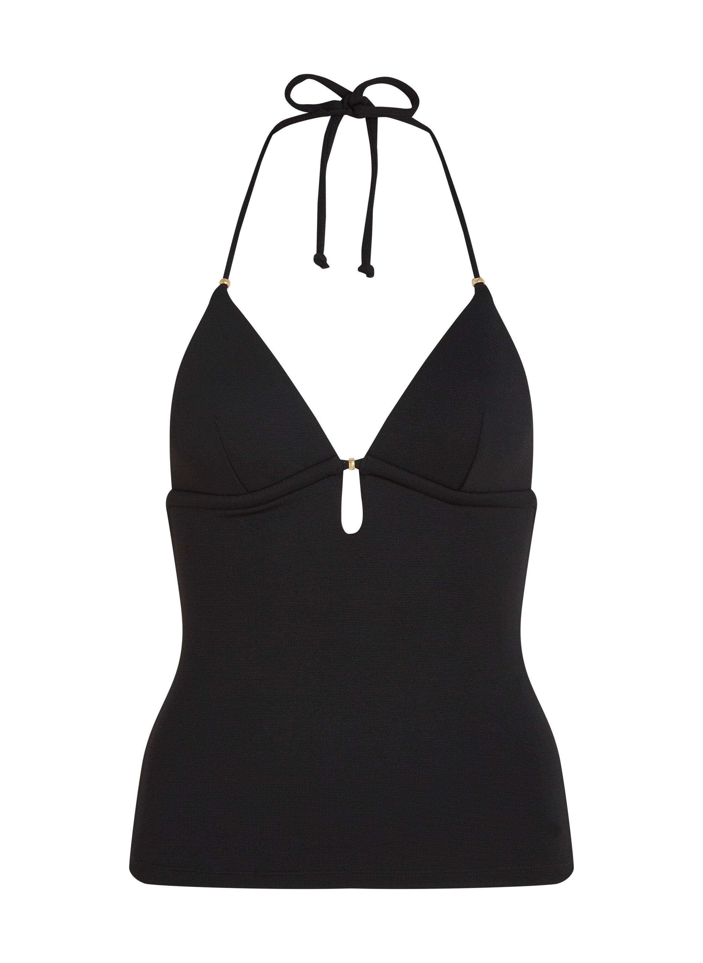 Tankini galbant Holbox, Noir