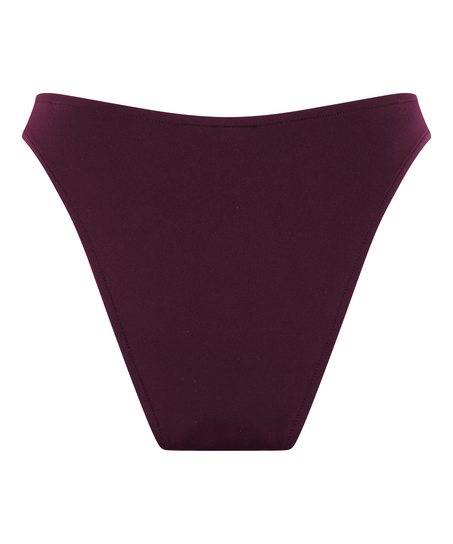 Bas de bikini &agrave; jambe haute en n&eacute;opr&egrave;ne, Violet