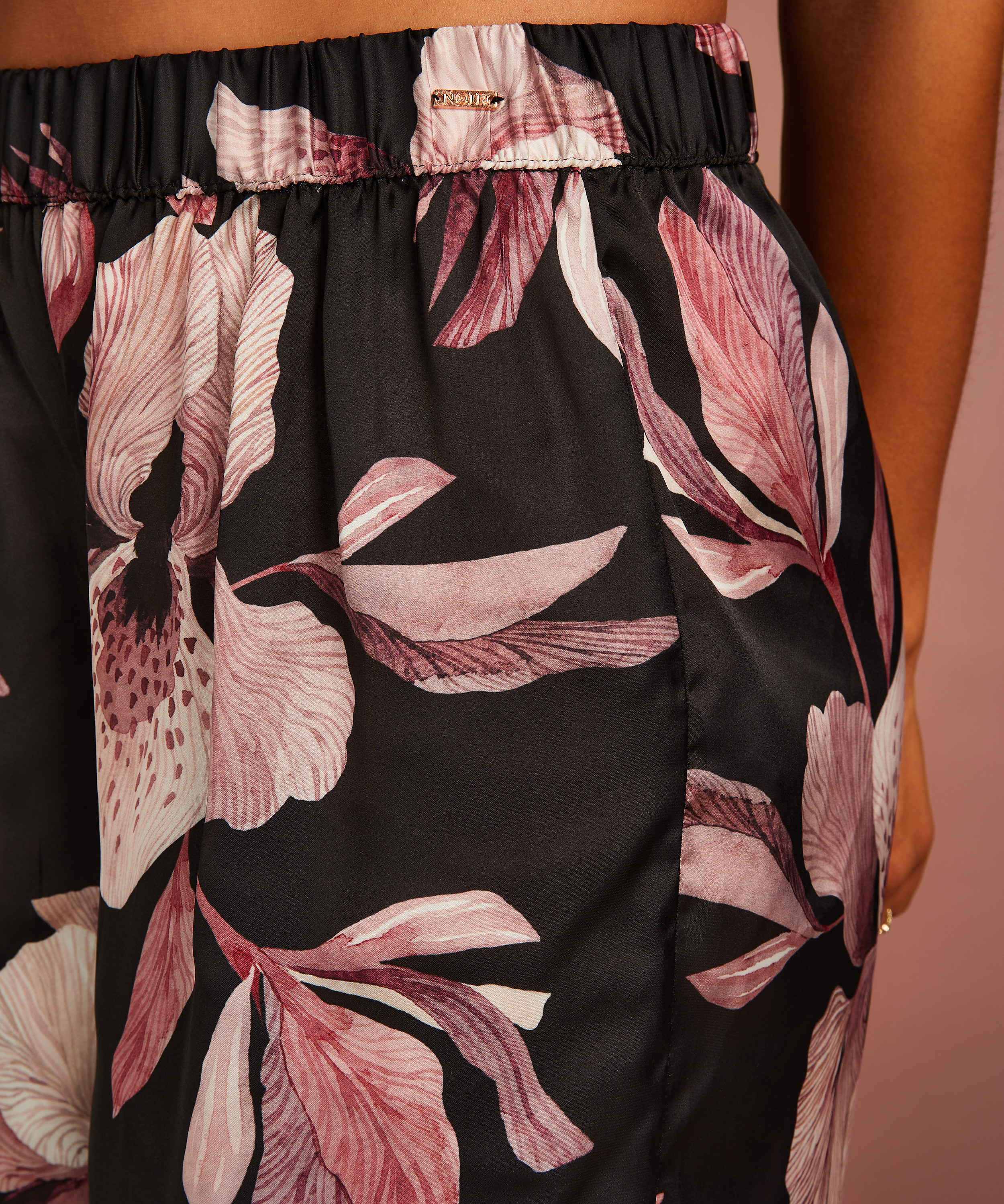 Pantalon palazzo, Noir, main