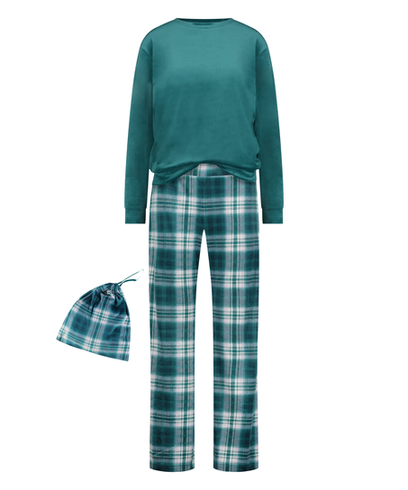 Pyjama-Set mit Tasche, Lila