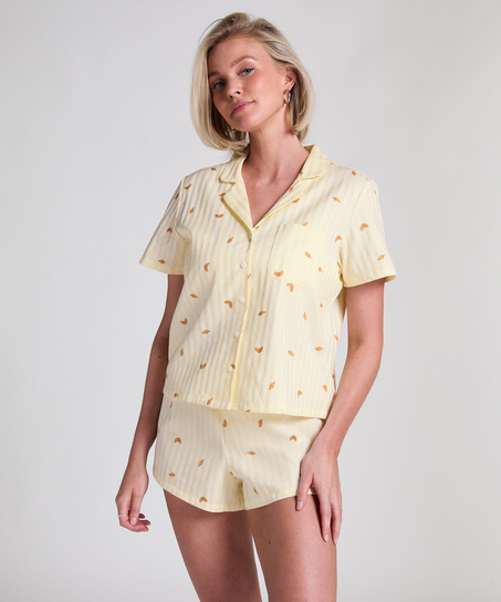 Jacke Baumwolle, Gelb