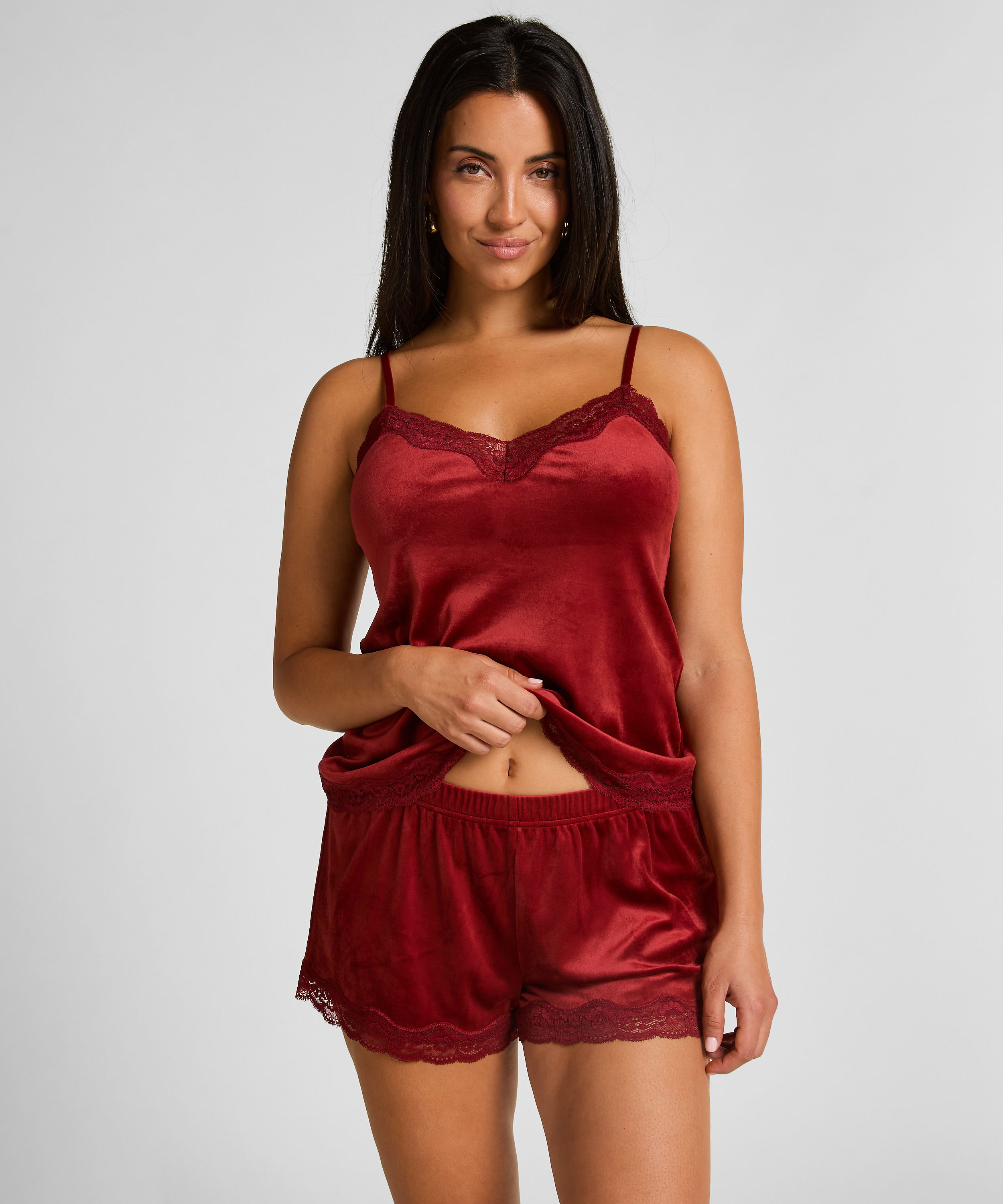 Samit-Spitzen-Short, Rot, main