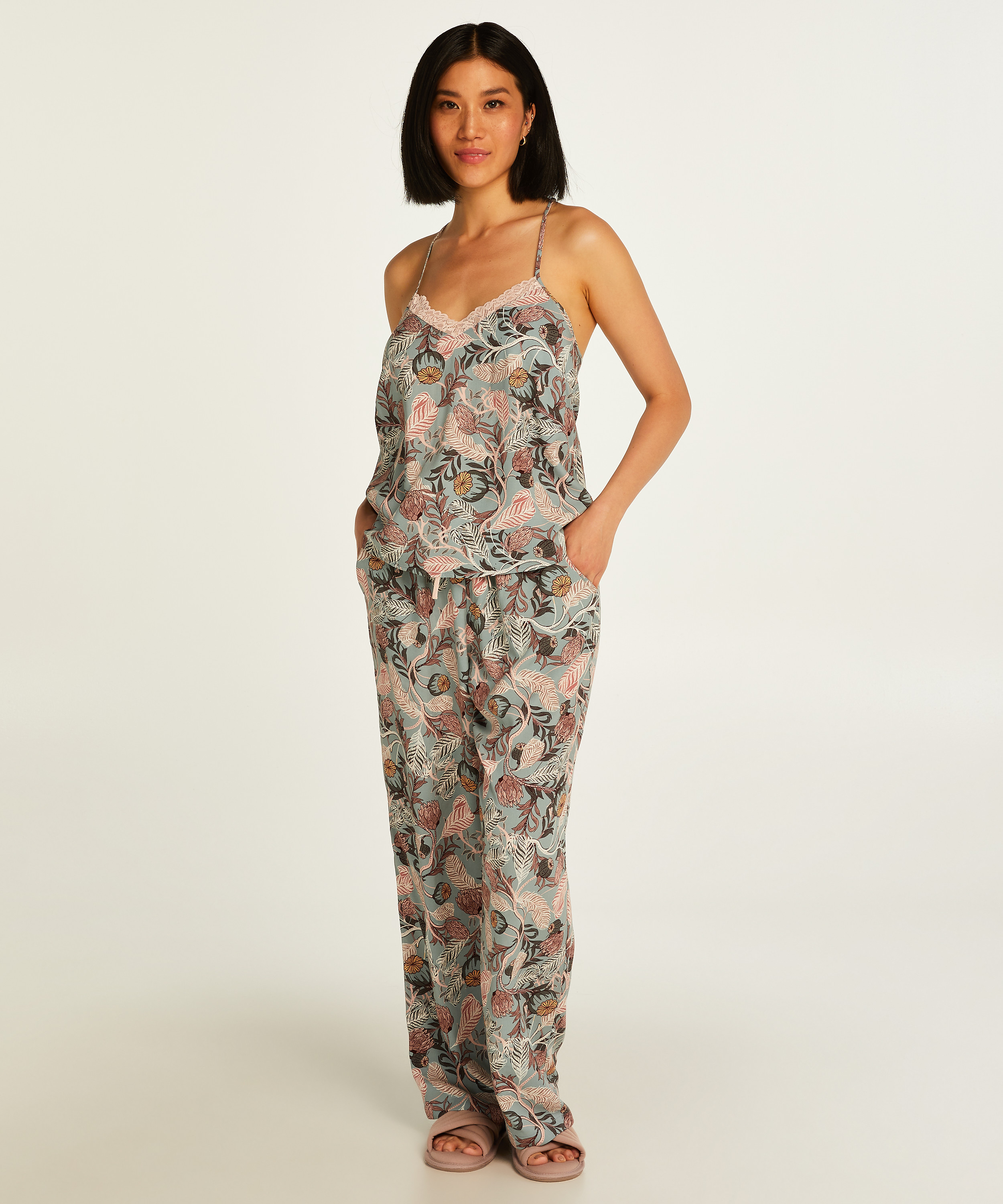 Petite Pantalon de pyjama Woven, Gris, main