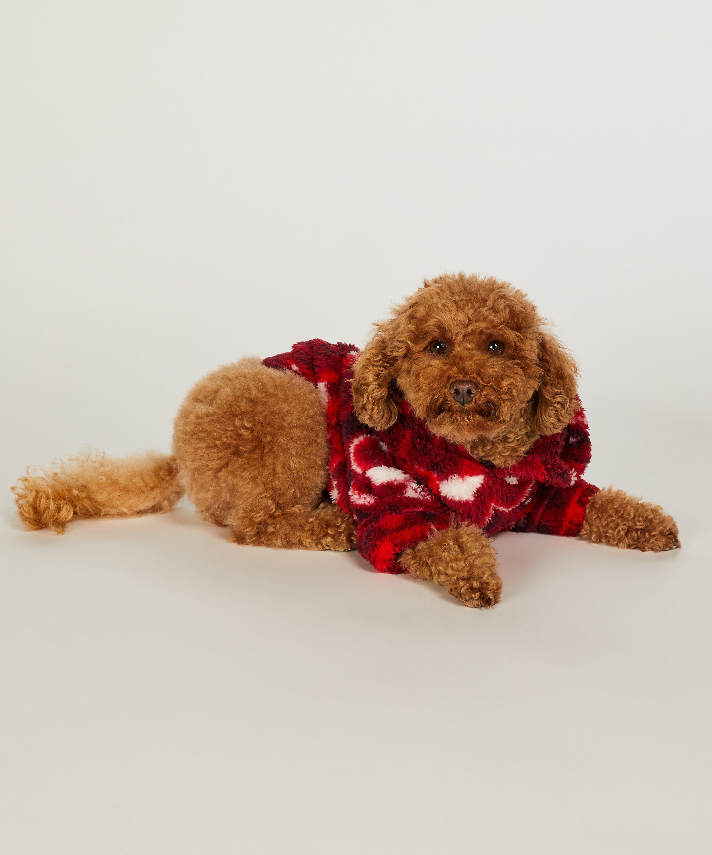 Hunde-Onesie, Rot