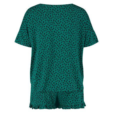 Ensemble de pyjama court, Vert