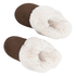 Mules en fausse fourrure Betty, Marron