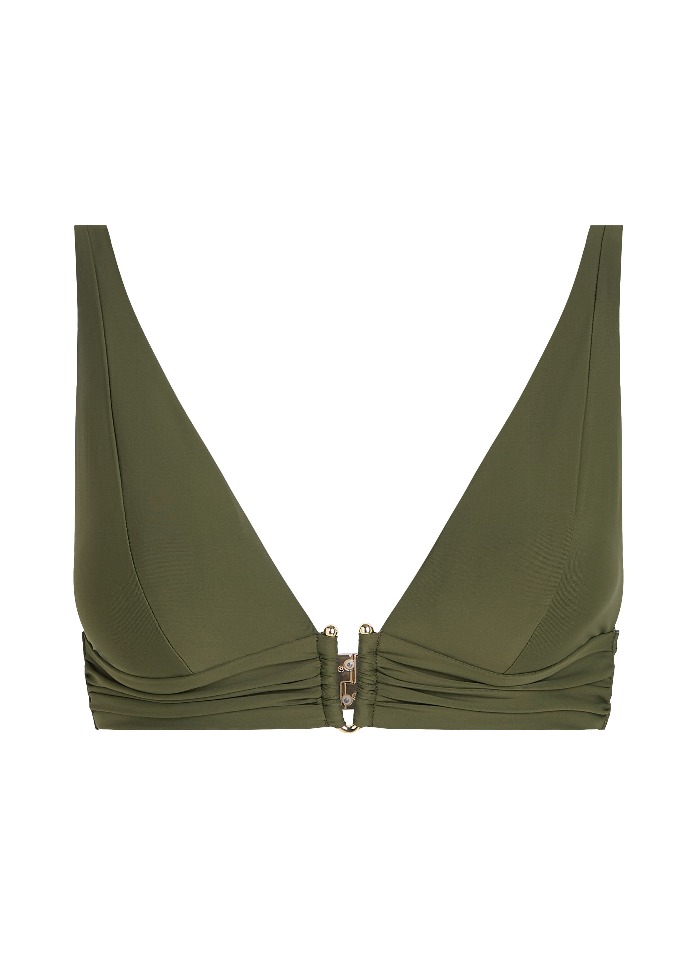 Haut de bikini triangle Luna, Vert