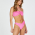 Haut de bikini bandeau Scallop, Rose
