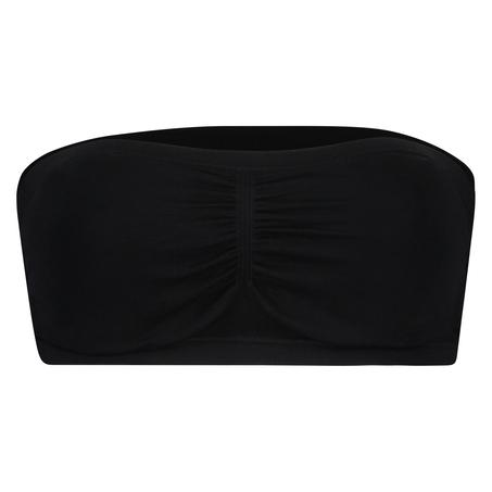 Bandeau-Top, Seamless, Schwarz