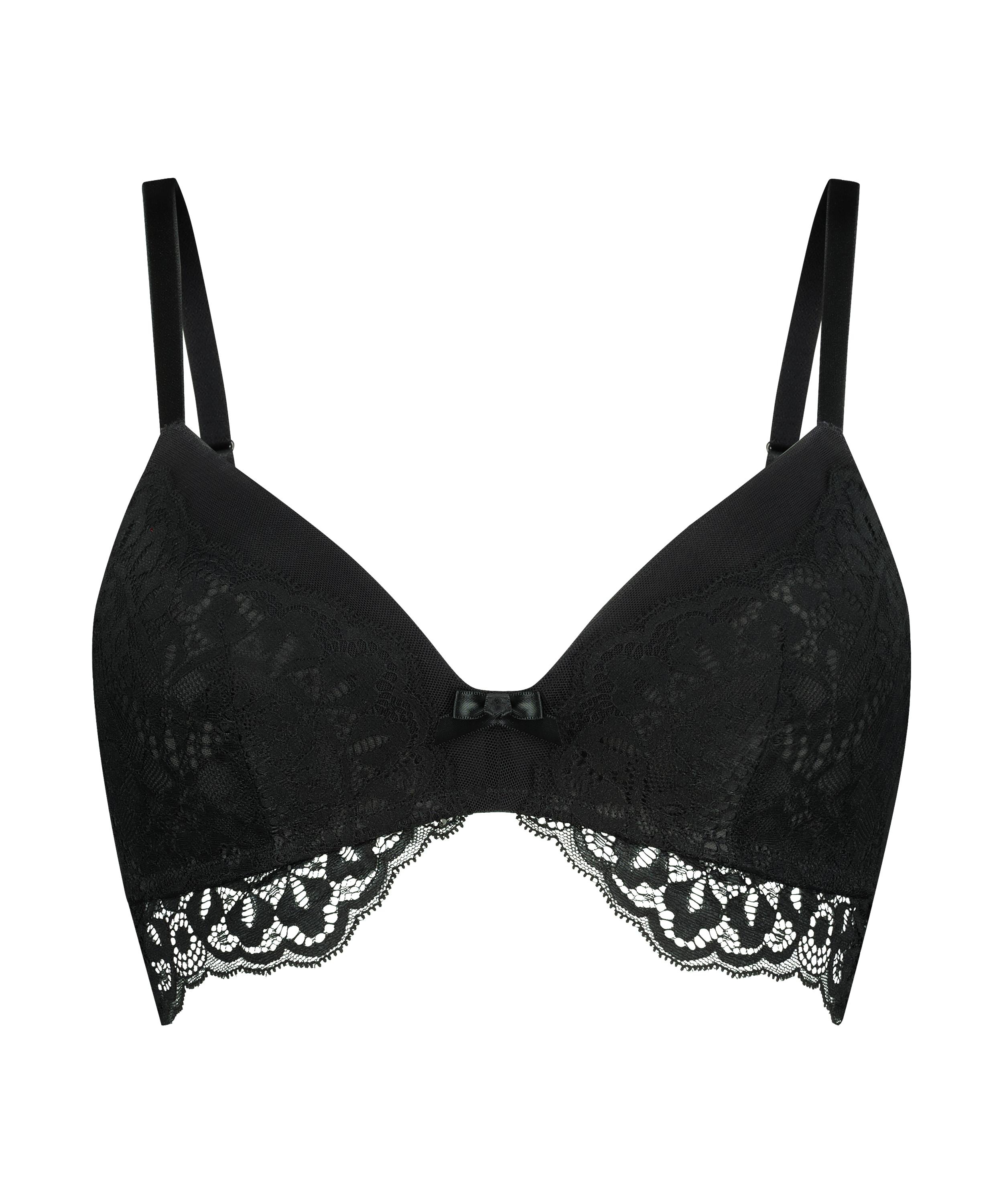 Soutien-gorge sans armatures préformé Tia, Noir, main