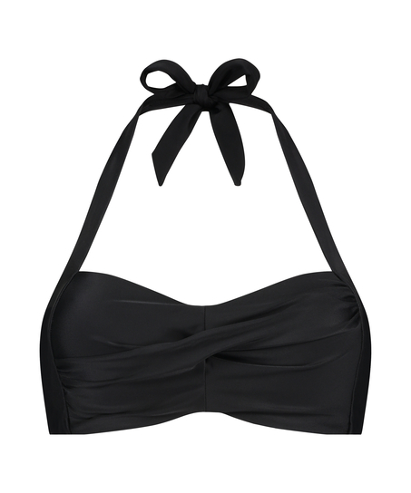 Haut de bikini bandeau Top, Noir