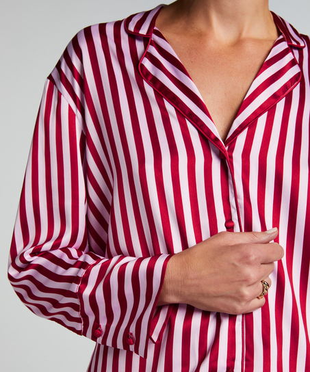 Langarmjacke Satin, Rose