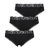 3er-Pack Brazilian-Short Dakota, Schwarz