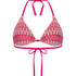 Haut de bikini triangle Cali, Rose