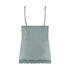 Cami Top Velours Lace, Blau