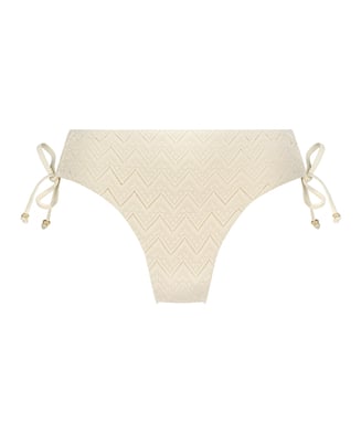 Slip de Bikini Rio Crochet, Blanc