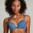 Soutien-gorge à armatures préformé Plunge, Bleu