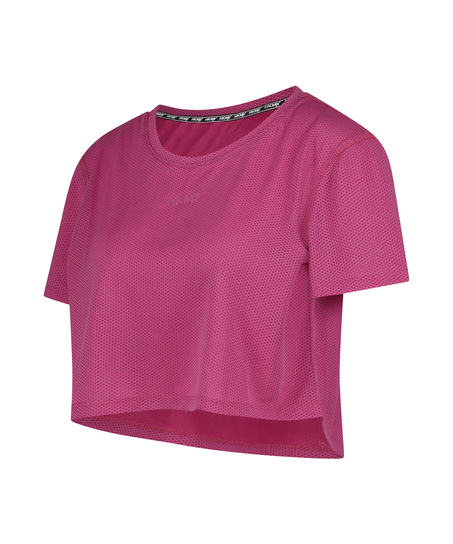 HKMX Crop Top Mesh, Rose