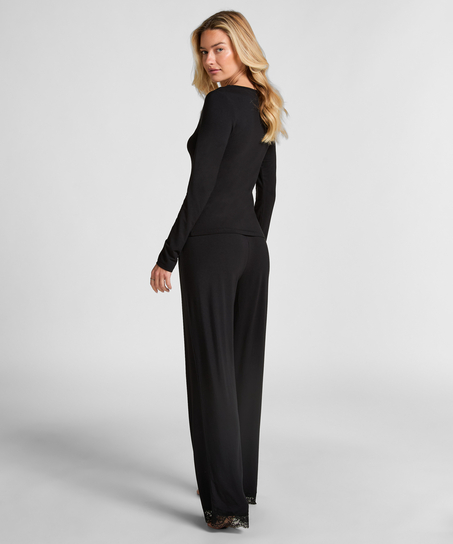 Pyjama-Set, Schwarz