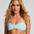 Bandeau Bikini Top Crinkle, Blau, main Bandeau Bikini Top Crinkle, Blau