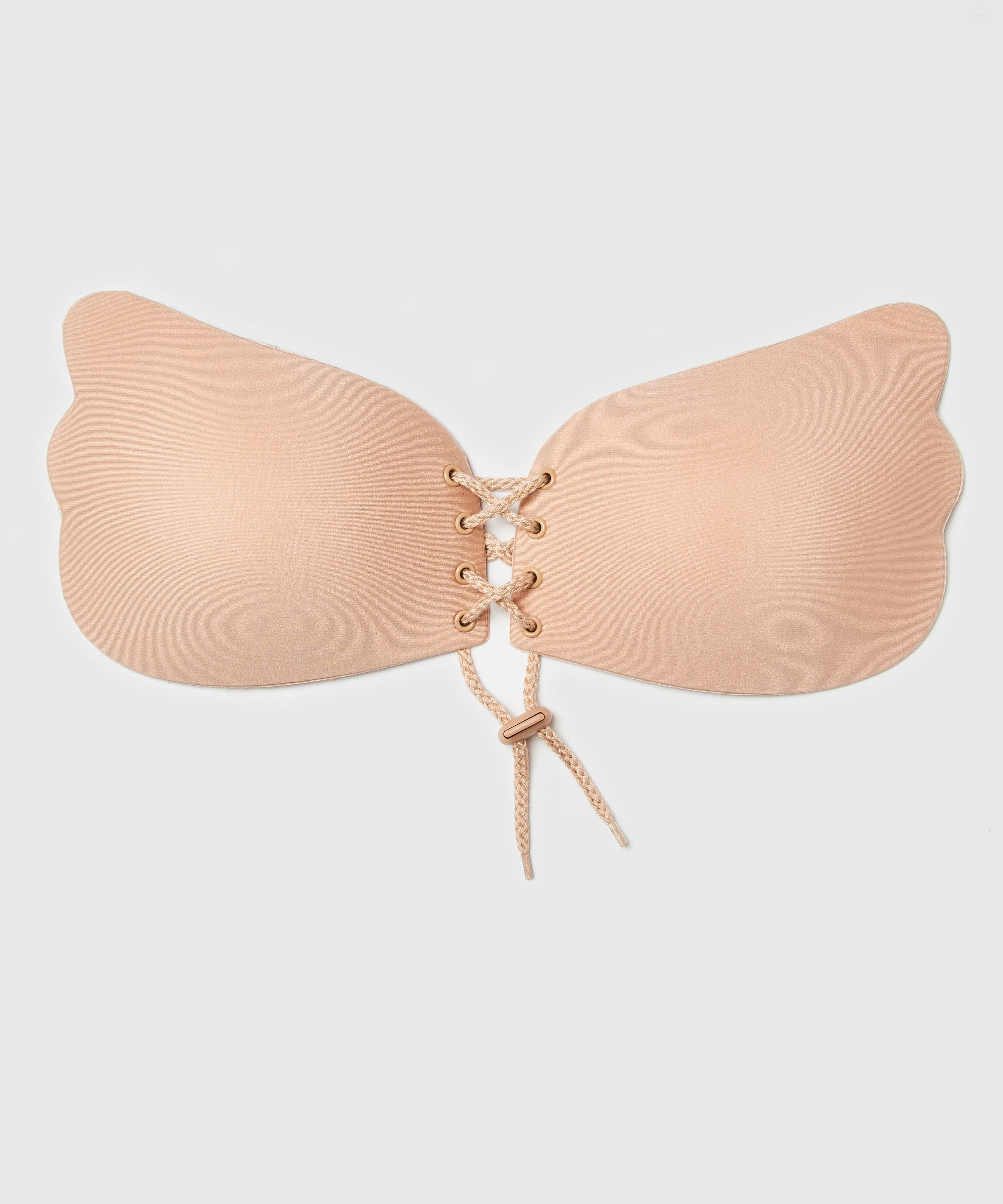Push-up-Klebe-BH mit Seitenfl&uuml;geln, Beige