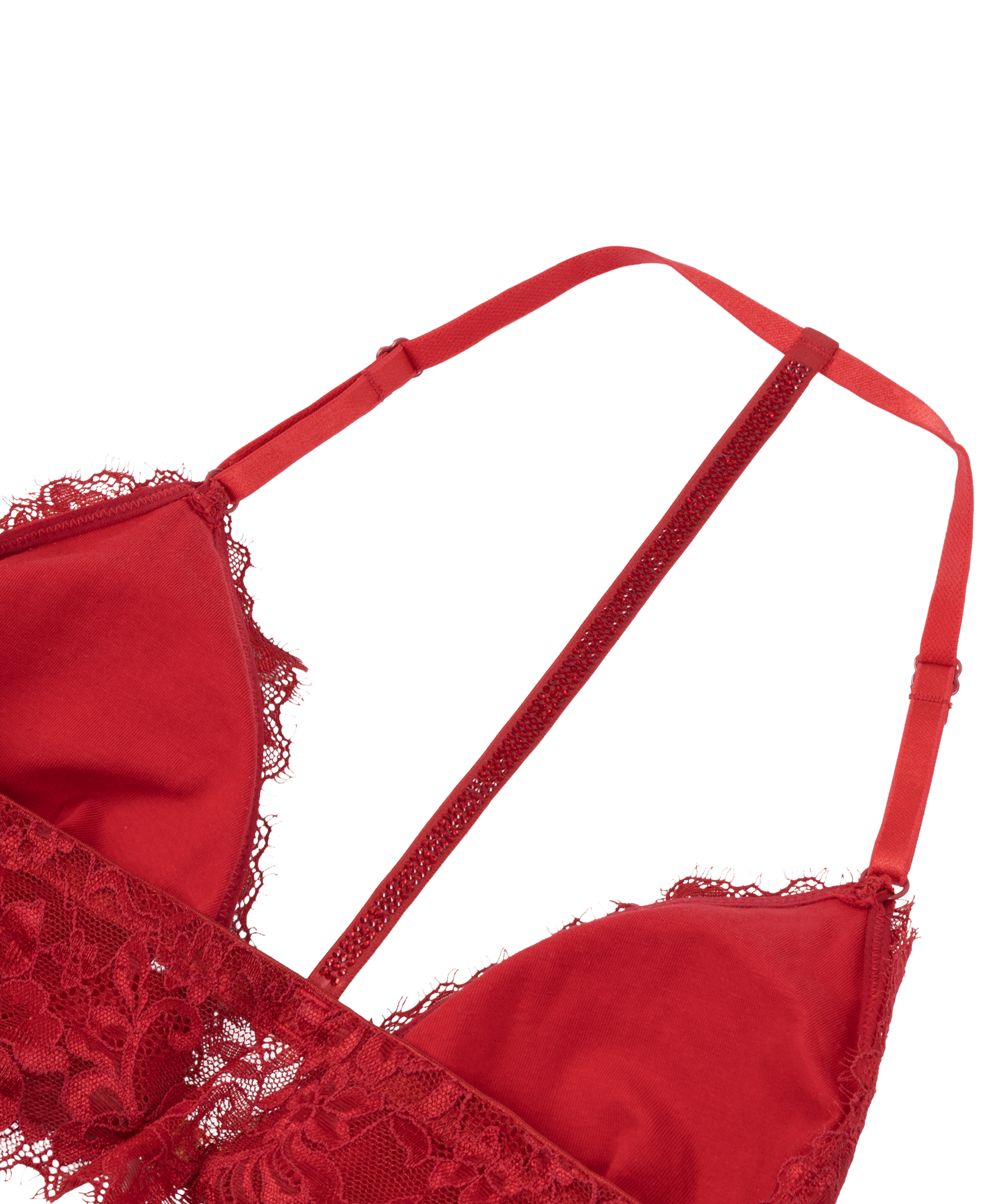 Brassière Charlotta, Rouge, main